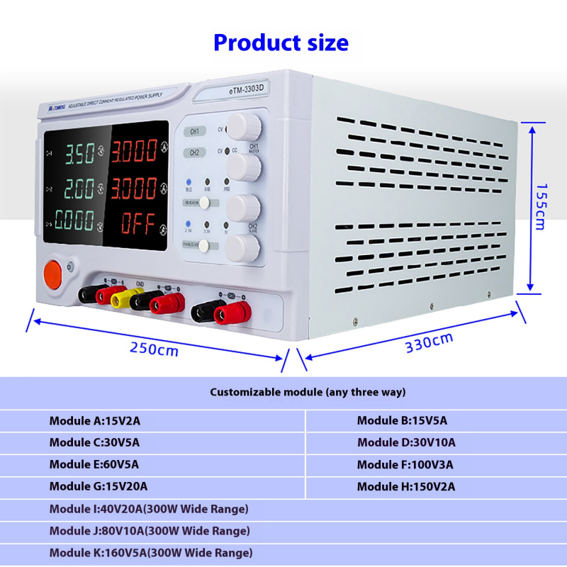 Desktop Linear Power Supply 4- - огляд і ціна Dual Channel Linear Power Supply 30V 5A